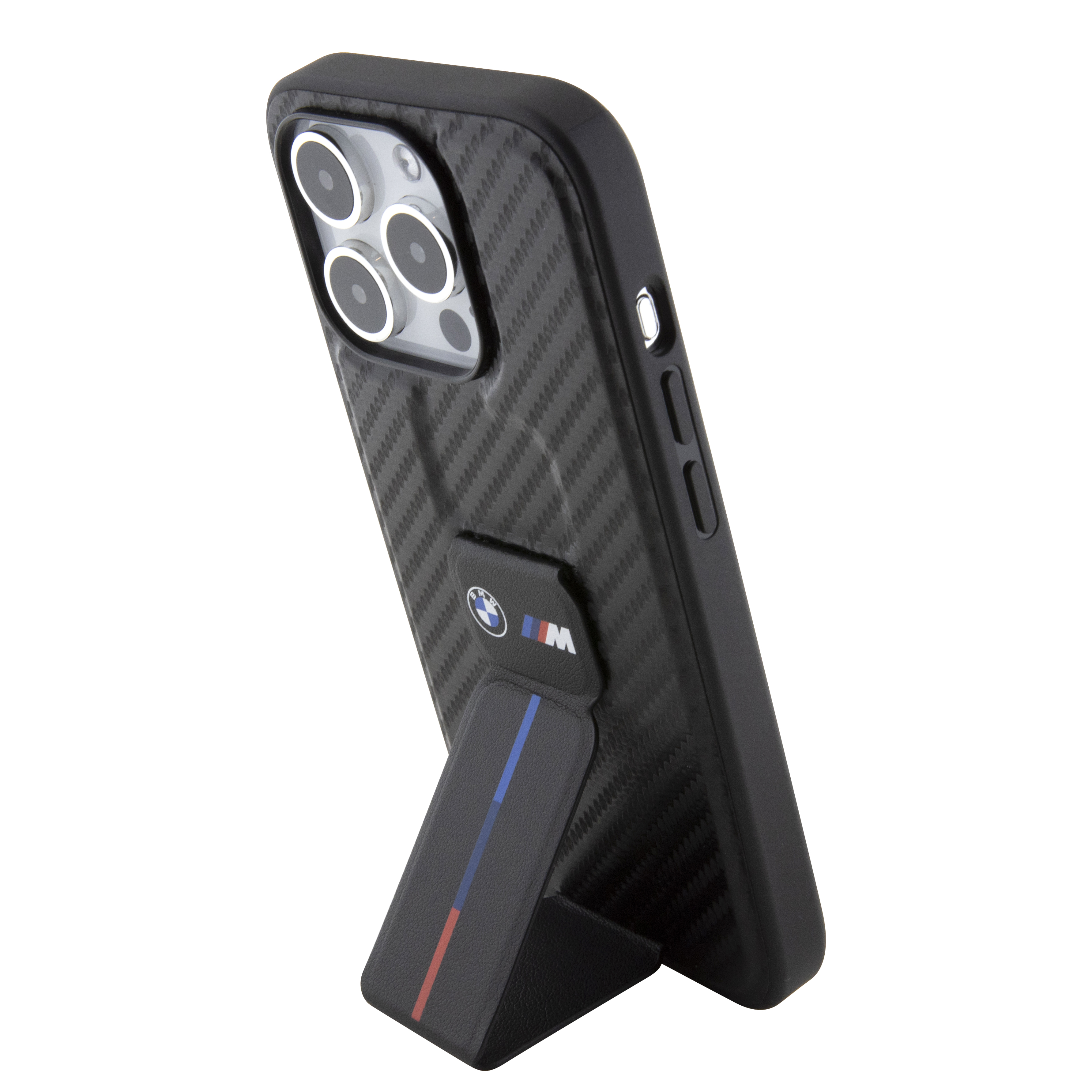 CASE BMW SERIE M CARBON GRIP STAND IPHONE 15 PRO