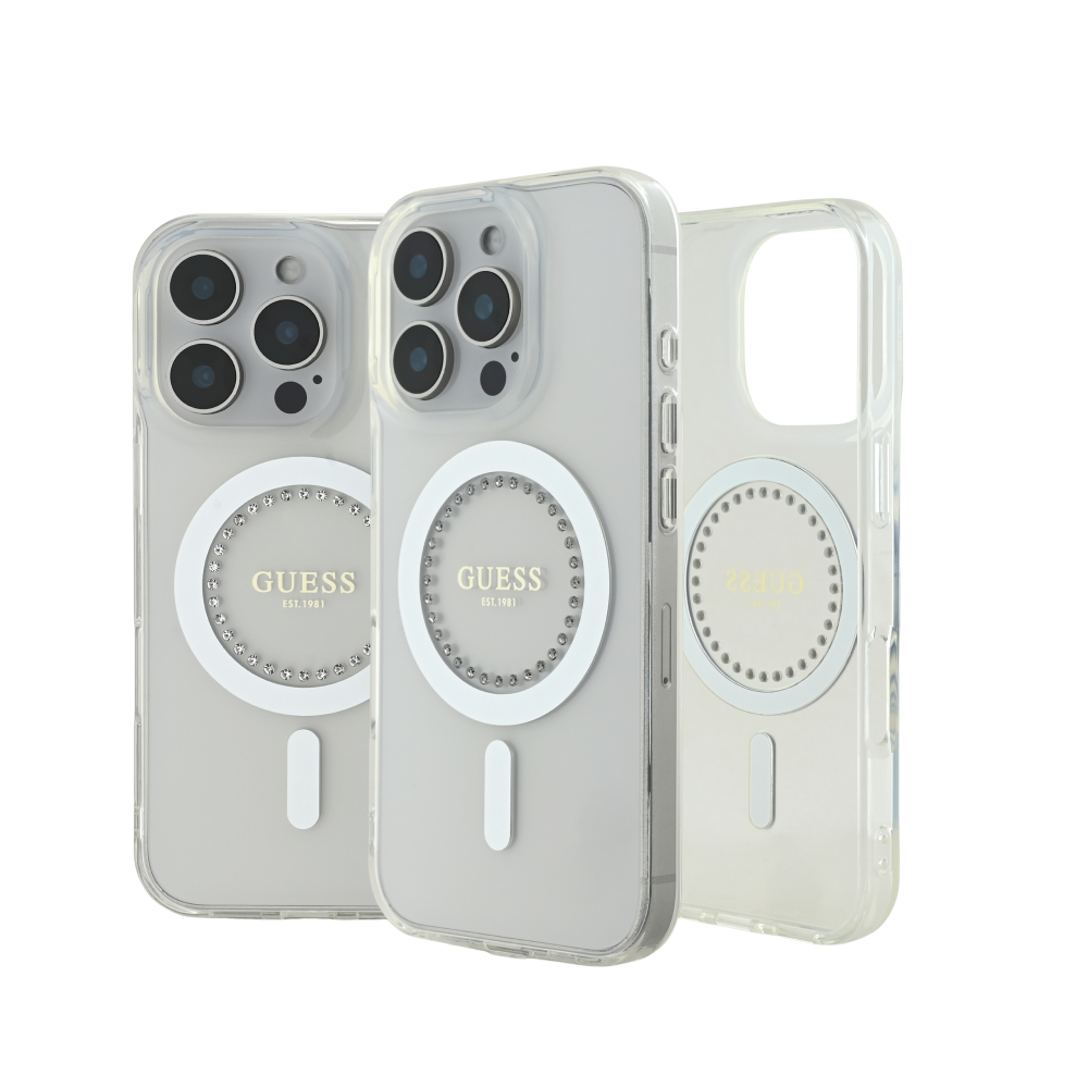 CASE GUESS LUNAR BRANCO 16 MAGSAFE