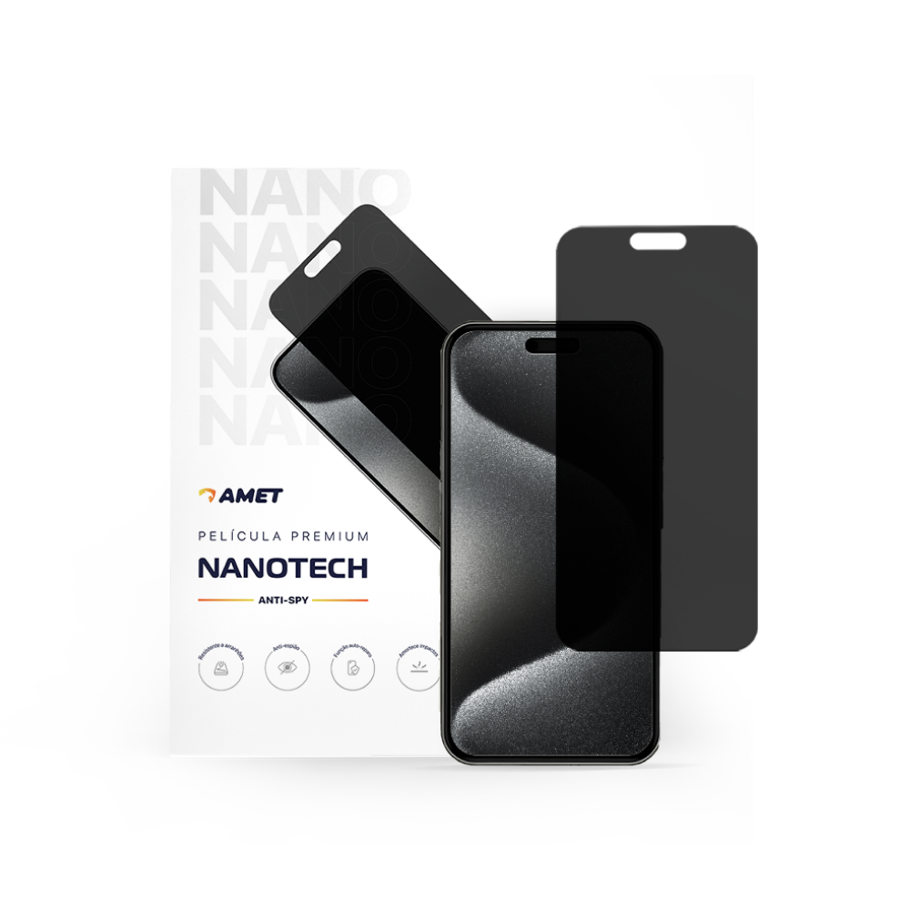 CHAPA NANOTECH ANTI-SPY PRIVACIDADE 2 GERAÇÃO 180X120MM