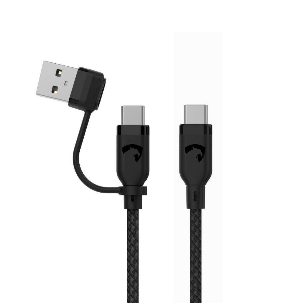 FLEX CABLE USB-A PARA USB-C BLACK